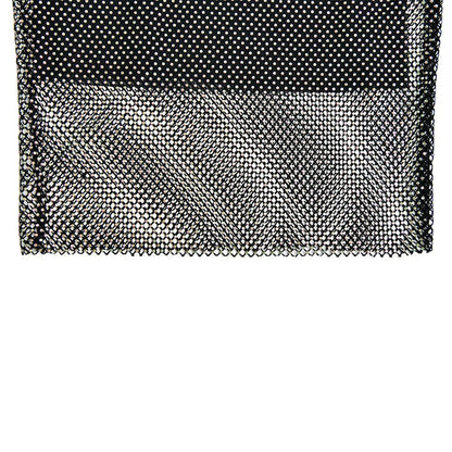 Beaded fishnet tube mini dress