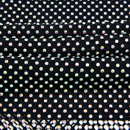 Beaded fishnet tube mini dress