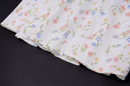 Flower print ruched zip-up cami maxi dress