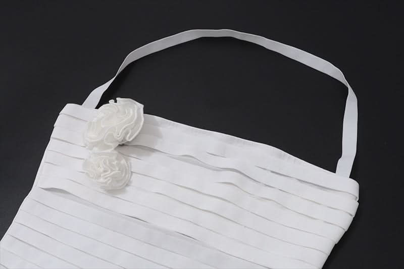 Flower applique halter hollow out cut out top