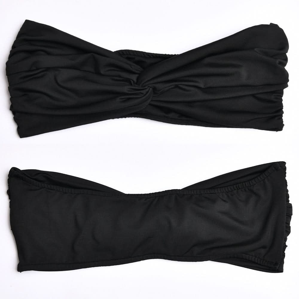 Sweetheart neck ruched slit maxi skirt set