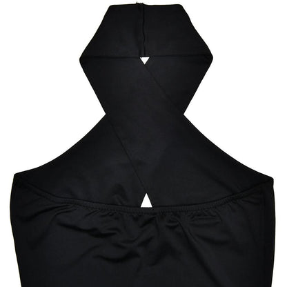 Halter metal ring hollow out cut out top