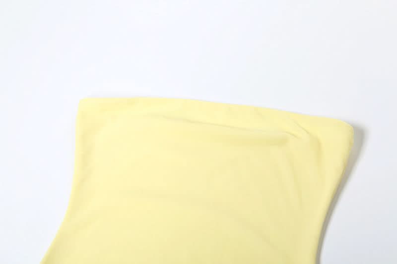 Mesh patchwork solid tube maxi dress