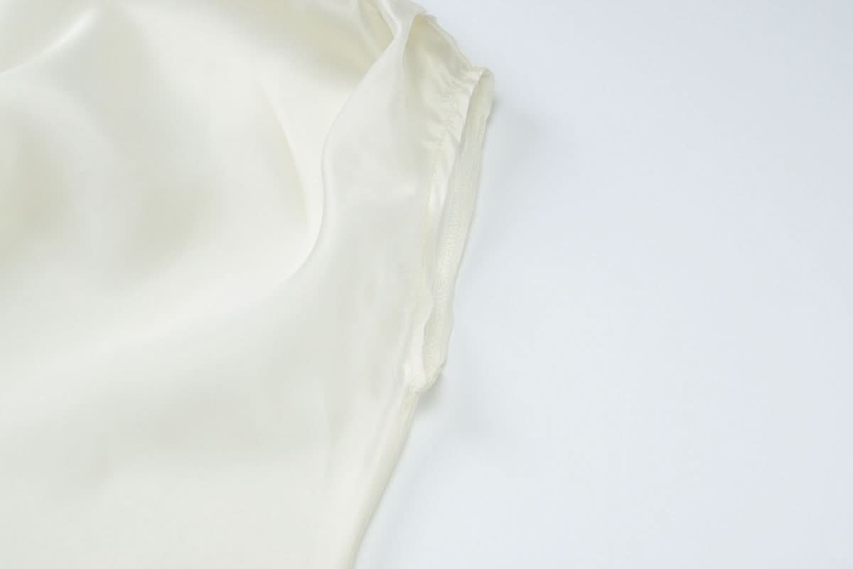 Off shoulder see through ruched top