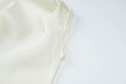 Off shoulder see through ruched top