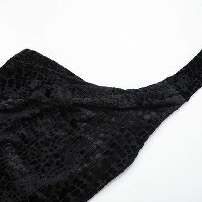 Halter irregular self tie backless mini dress