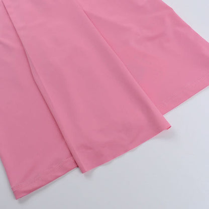 Ruched hollow out slit solid tube cut out maxi dress