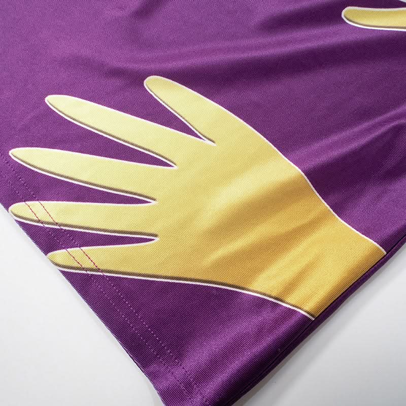 Ruched v neck palm print cami mini skirt set