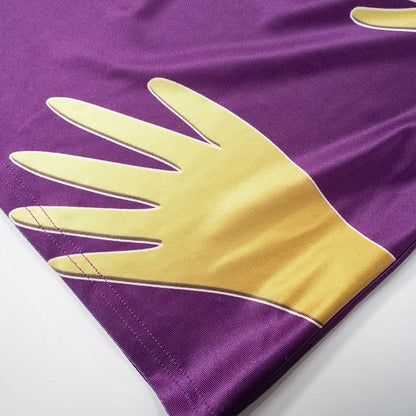 Ruched v neck palm print cami mini skirt set