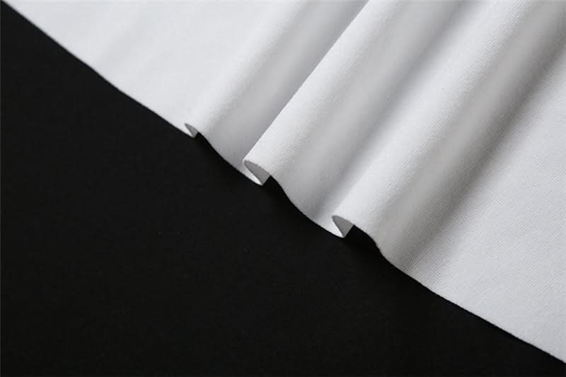 Ruffle irregular ruched solid tube midi dress