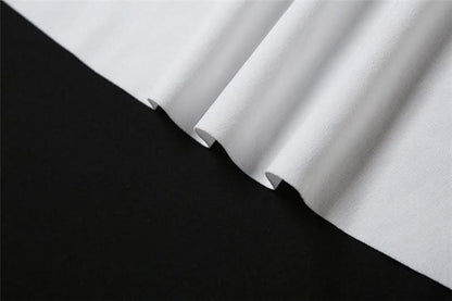 Ruffle irregular ruched solid tube midi dress