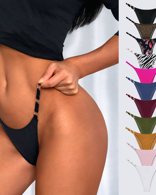 Metallic Silk Thong