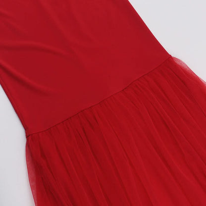 Halter self tie square neck ruched backless maxi dress