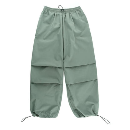 Drawstring high rise cargo pant