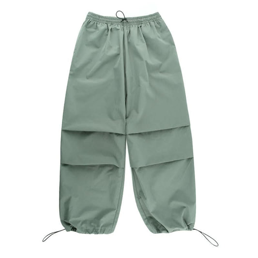 Drawstring high rise cargo pant