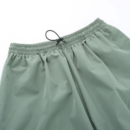 Drawstring high rise cargo pant