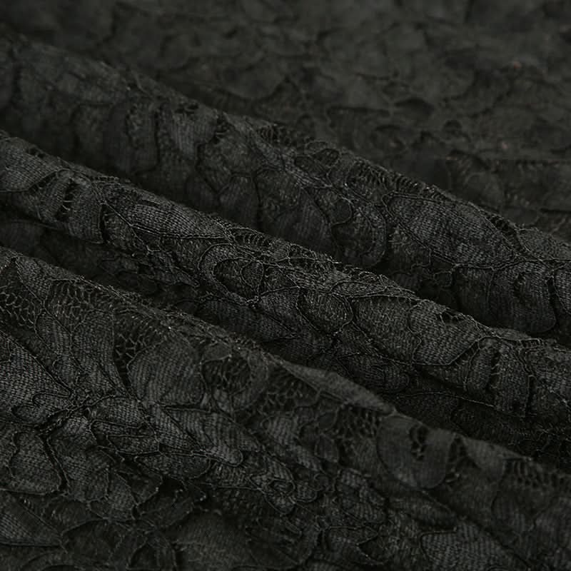 Halter lace hem v neck solid backless mini dress