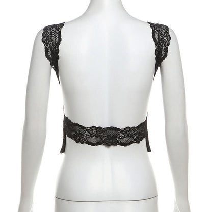 Glitter leopard print lace hem crewneck top