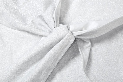 Halter u neck self tie backless maxi dress