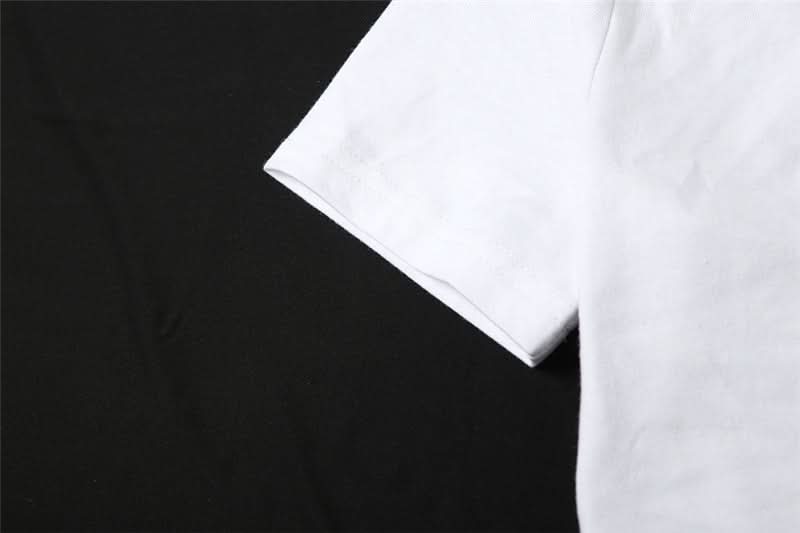 Short sleeve one shoulder letter pattern top