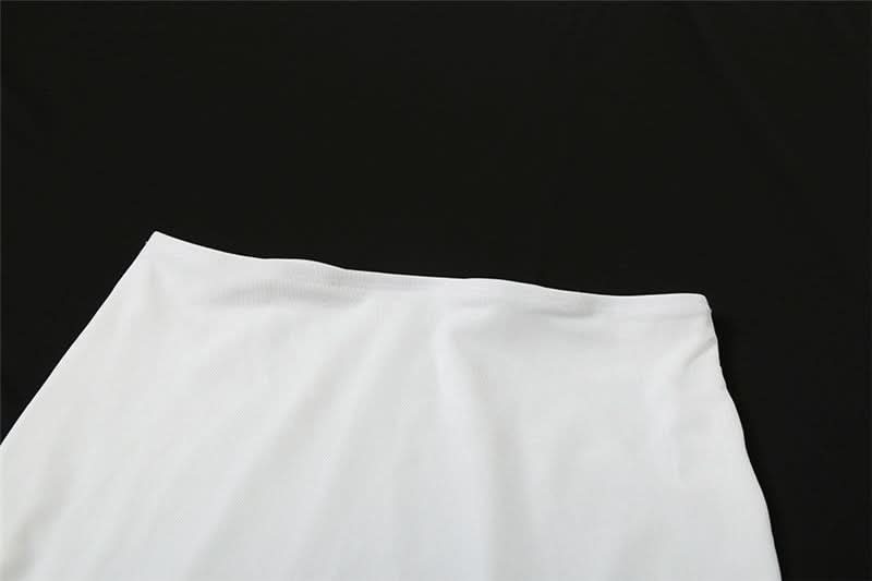 White mesh patchwork solid maxi skirt