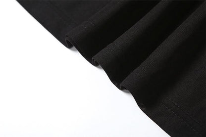 Black mesh see through maxi skirt