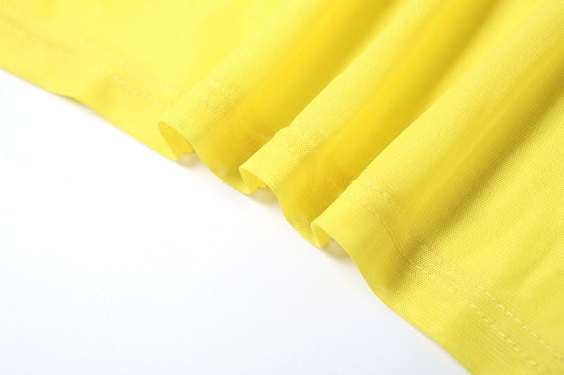 Sheer mesh letter pattern u neck cami maxi dress