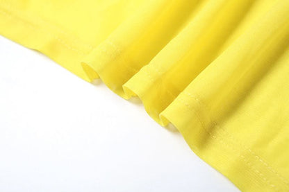 Sheer mesh letter pattern u neck cami maxi dress