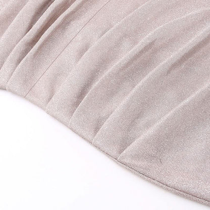 Ruched square neck backless cami midi dress