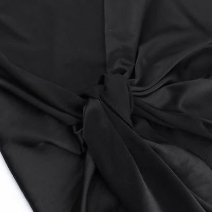 One shoulder ruched irregular satin maxi dress