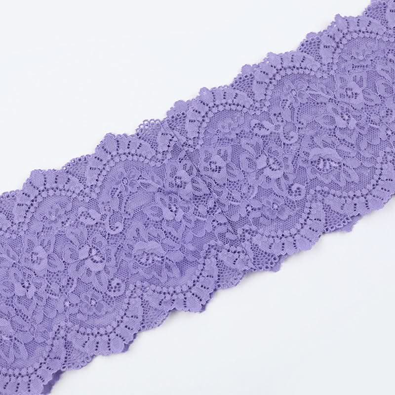 Purple off shoulder lace backless mini dress