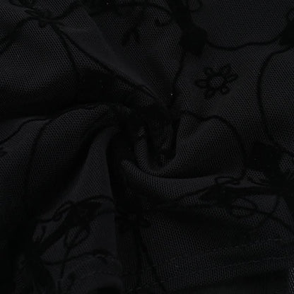 Lace hem v neck beaded ruched cami top
