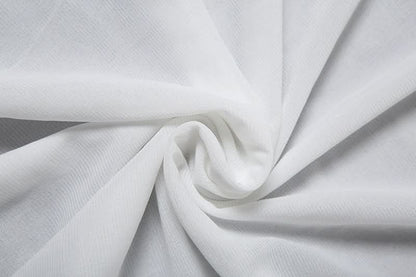 Irregular lace self tie solid mini skirt