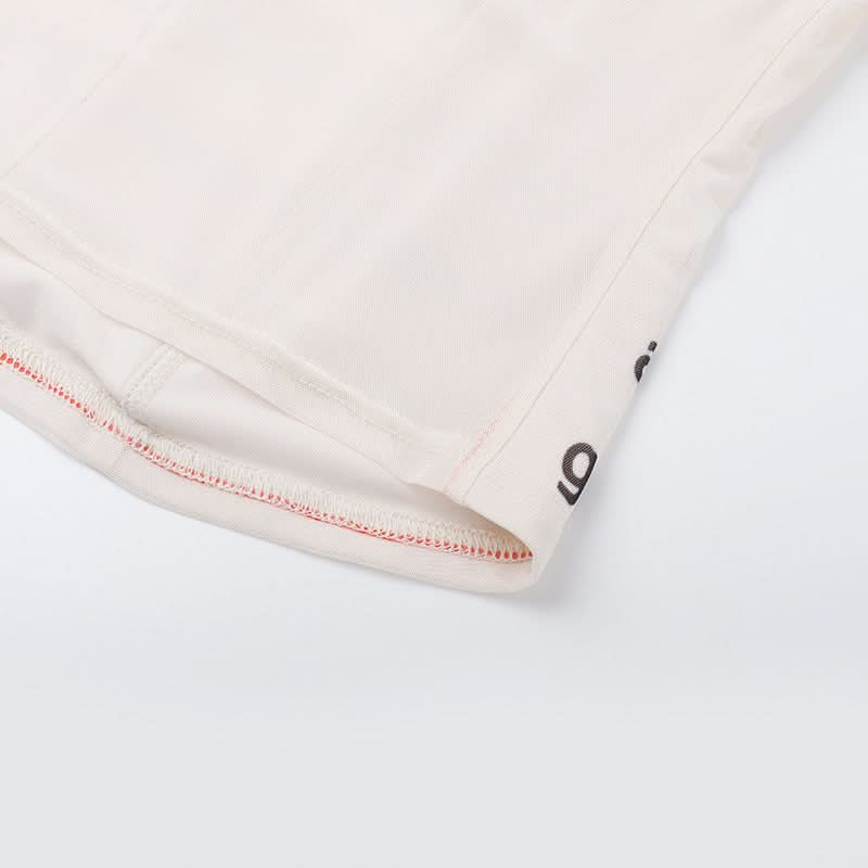 Mesh letter print contrast tube top