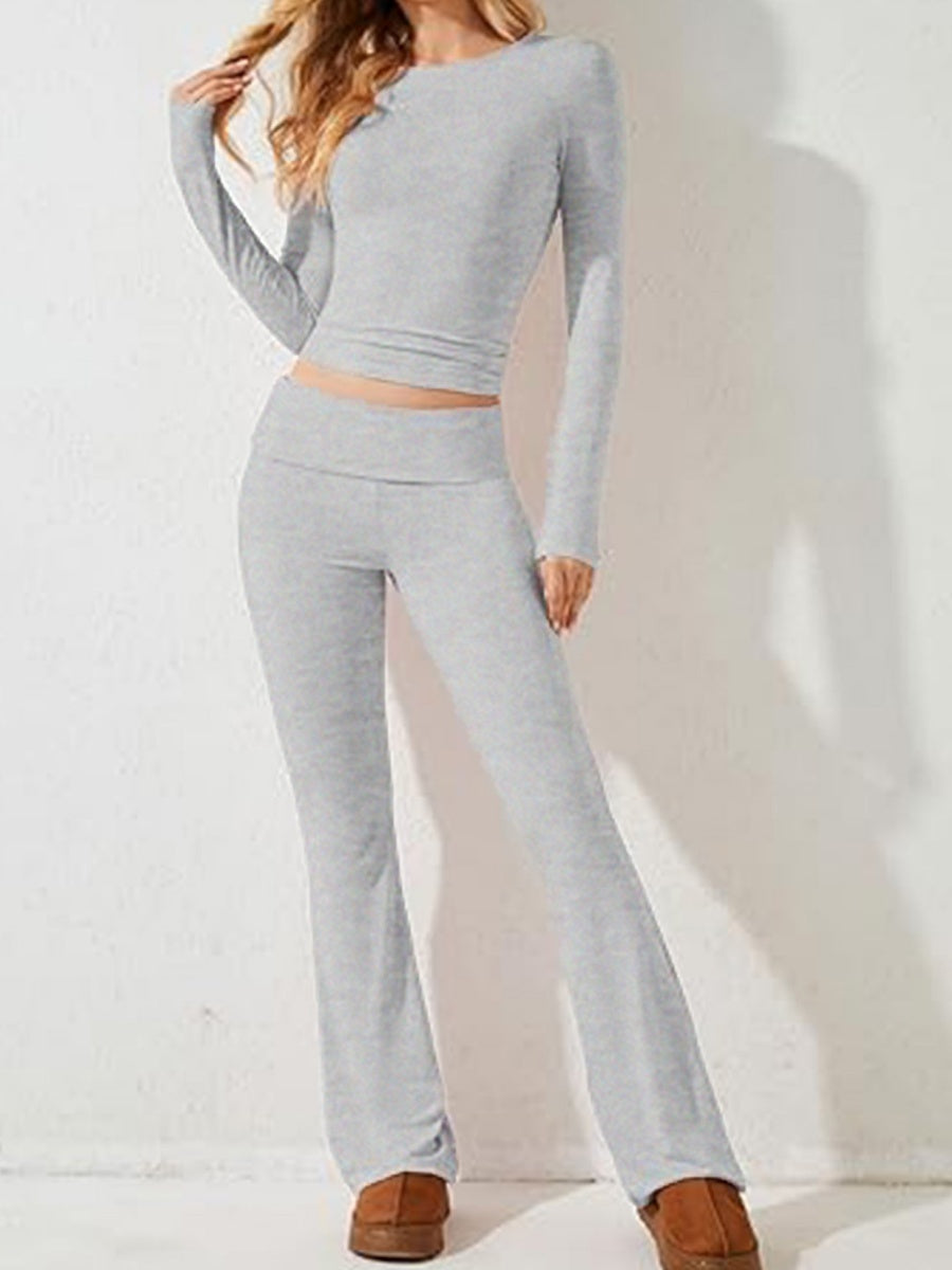 7 Color Round Neck 2-piece Sets