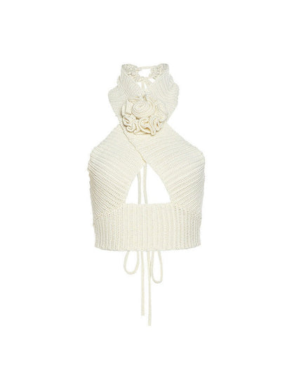 Cutout Crop Top & Sheath Slit Skirt Coord Set