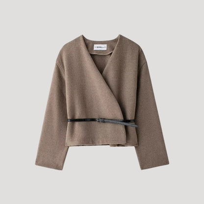 | Women’s Belted Wrap Jacket Top