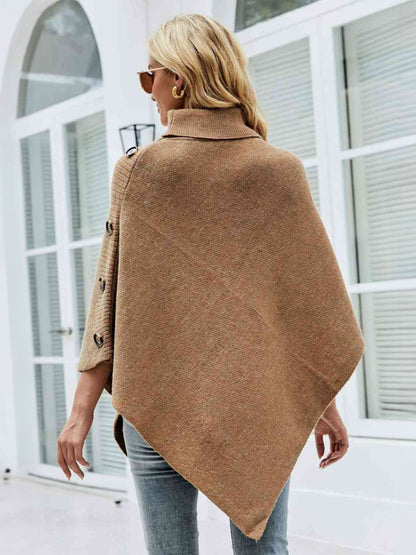 Poncho For Women High Collar Cape Spring Outerwear