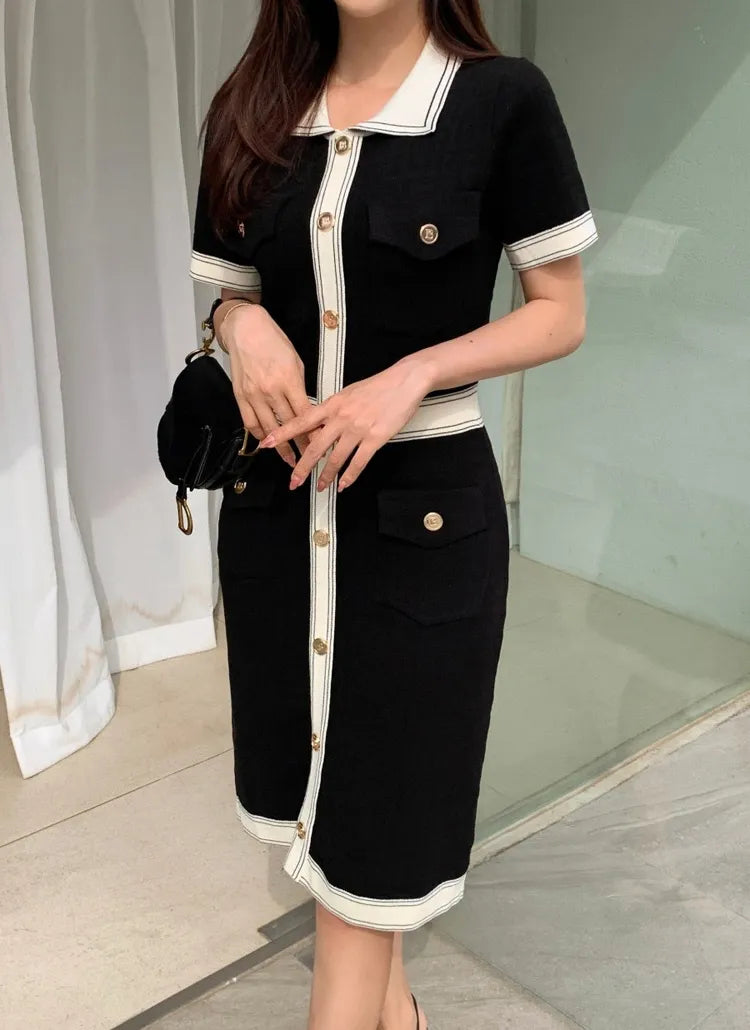 Black – Elegant Slim-Fit Socialite Dress