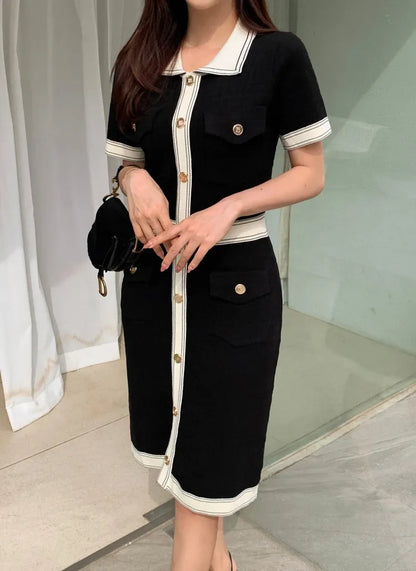 Black – Elegant Slim-Fit Socialite Dress