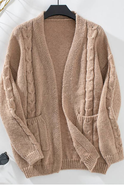 Casual and Fashionable Long-sleeved Sweater Jacket