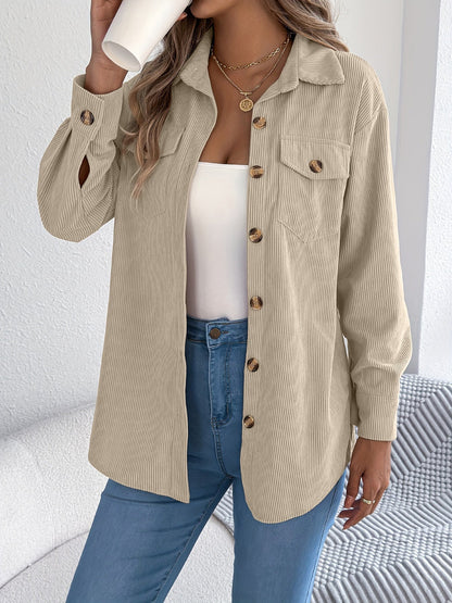 Loose-fitting Solid Color Women's Casual Shirt