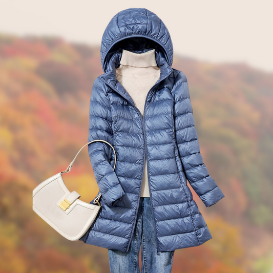 | Women’s Slim-Fit Hooded Puffer Jacket