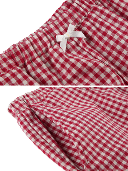 Aluna Plaid Casual Shorts