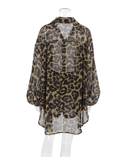 Printed Long-Sleeved Shorts Set For Loungewear