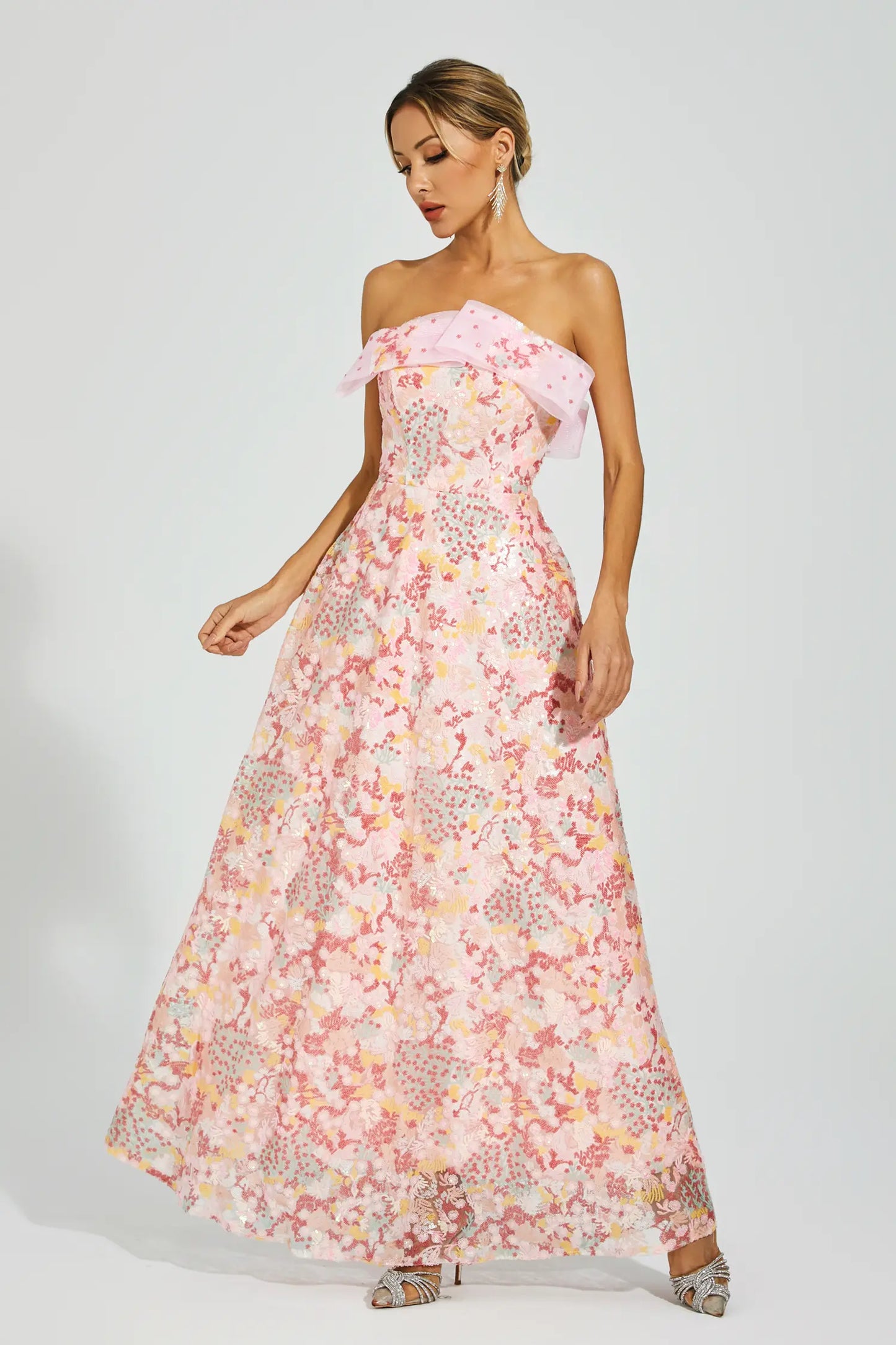 Aspyn Pink Sequin Bodycon Dress