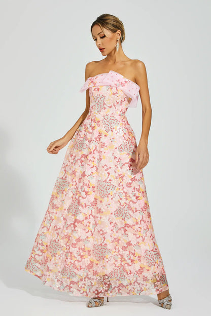 Aspyn Pink Sequin Bodycon Dress