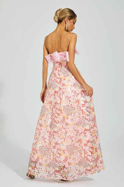 Aspyn Pink Sequin Bodycon Dress