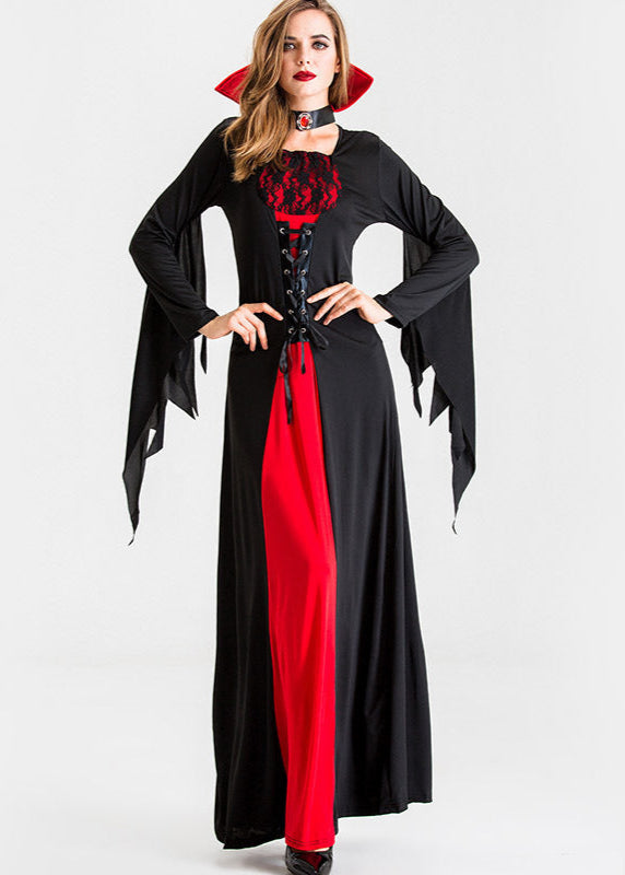 Mystic Charm - Women’s Black and Purple Witch Costume with Hat