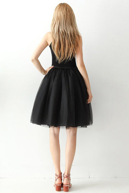 Adult High Waist Tulle Puff Mini Skirt